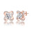 Philip Jones Jewellery Rose Gold Plated Orbit Earrings Created with Swarovski Crystals 2