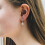 Philip Jones Jewellery Silver Plated Solitaire Drop Hoop Earrings Created with Swarovski Crystals 3