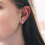 Philip Jones Jewellery Rose Gold Plated Orbit Earrings Created with Swarovski Crystals 3
