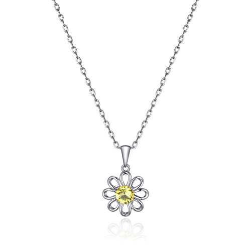 Philip Jones Jewellery Daisy Necklace Created with Swarovski Crystals 2