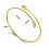 Philip Jones Jewellery Gold Plated Teardrop Bangle 6