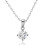 Philip Jones Jewellery Sterling Silver Solitaire CZ Necklace 1