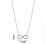 Philip Jones Jewellery Silver Plated Infinity Pendant Necklace Created with Swarovski Crystals 7