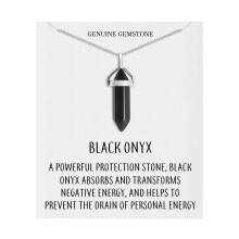 Black Onyx Gemstone Necklace