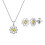 Philip Jones Jewellery Daisy Set Created with Swarovski Crystals 1