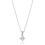 Philip Jones Jewellery Sterling Silver Solitaire CZ Necklace 3