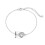 Philip Jones Jewellery Sterling Silver Friendship Quote Knot Bracelet 7