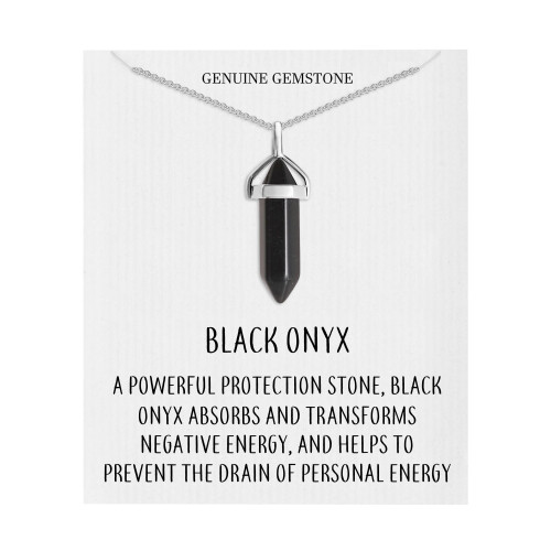 Philip Jones Jewellery Black Onyx Gemstone Necklace 1