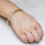 Philip Jones Jewellery Gold Plated Teardrop Bangle 3