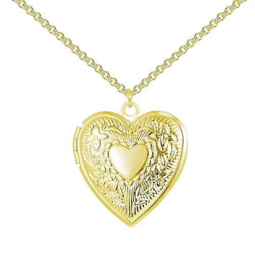 Philip Jones Jewellery Gold Plated Heart Locket 1