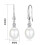 Philip Jones Jewellery Sterling Silver White Pearl Drop Earrings Created with Swarovski Crystals 6