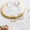 Philip Jones Jewellery Gold Plated 25mm Hoop Earrings 4