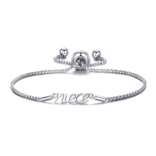 Silver Plated Niece Bracelet Created with Swarovski Crystals