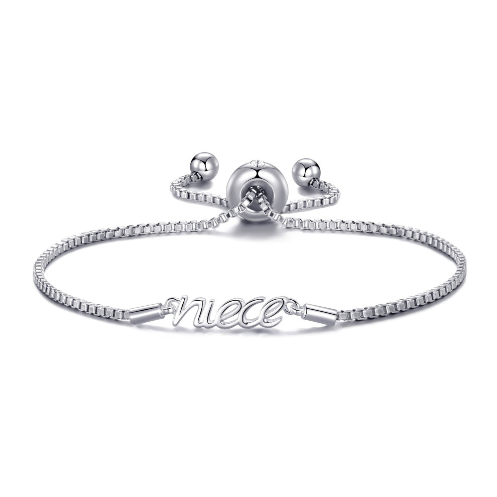 Silver Plated Niece Bracelet Created with Swarovski Crystals