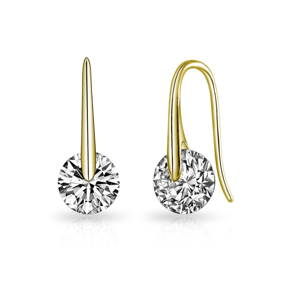 Philip Jones Jewellery Plated Atlas Earrings Created With Swarovski Crystals Gold