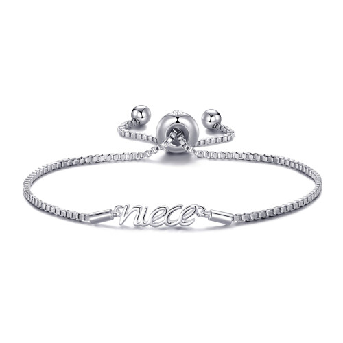 Philip Jones Jewellery Silver Plated Niece Bracelet Created with Swarovski Crystals 1