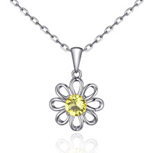 Daisy Necklace Created with Swarovski Crystals