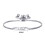 Philip Jones Jewellery Silver Plated Niece Bracelet Created with Swarovski Crystals 6