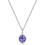 Philip Jones Jewellery February (Amethyst) Birthstone Necklace Created with Swarovski Crystals 4