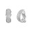 Philip Jones Jewellery Silver Plated Pave Clip On Earrings Created with Swarovski Crystals 2