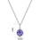 Philip Jones Jewellery February (Amethyst) Birthstone Necklace Created with Swarovski Crystals 8