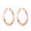 Philip Jones Jewellery Rose Gold Plated 25mm Hoop Earrings 1