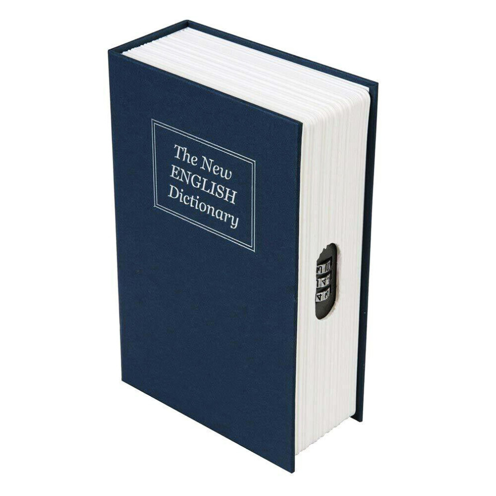 Dictionary Book Safe Metal Cash Money Security Box Combination Lock 5060432658410