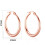 Philip Jones Jewellery Rose Gold Plated 25mm Hoop Earrings 6