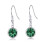 Philip Jones Jewellery Green Crystal Drop Earrings Created with Swarovski Crystals 1