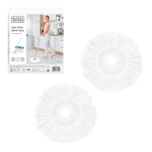 BLACK+DECKER BXFM0003GB 2 Pack Spin Mop Refill Heads