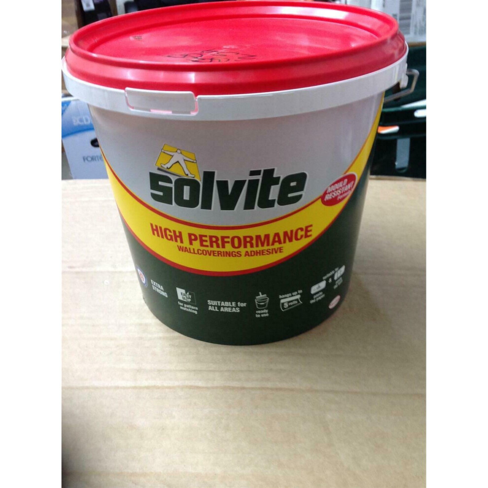 Solvite Ready Mixed Wallpaper Adhesive Heavyweight And Textiles Hangs