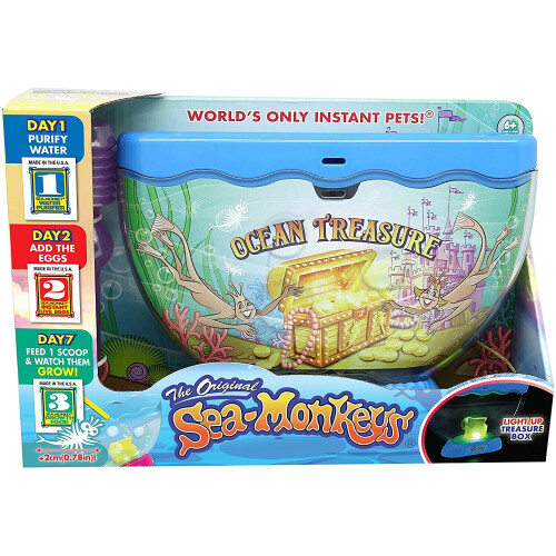 Bandai Sea Monkeys Ocean Treasure Tank With Light