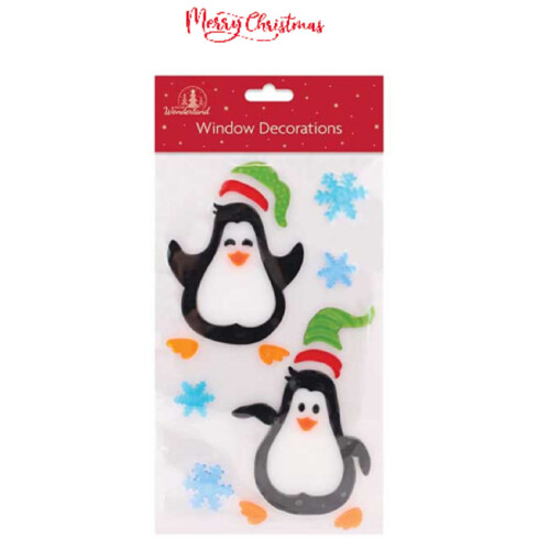 (Penguin) SRV Hub®️ Christmas Window Gel Sticker Sheets