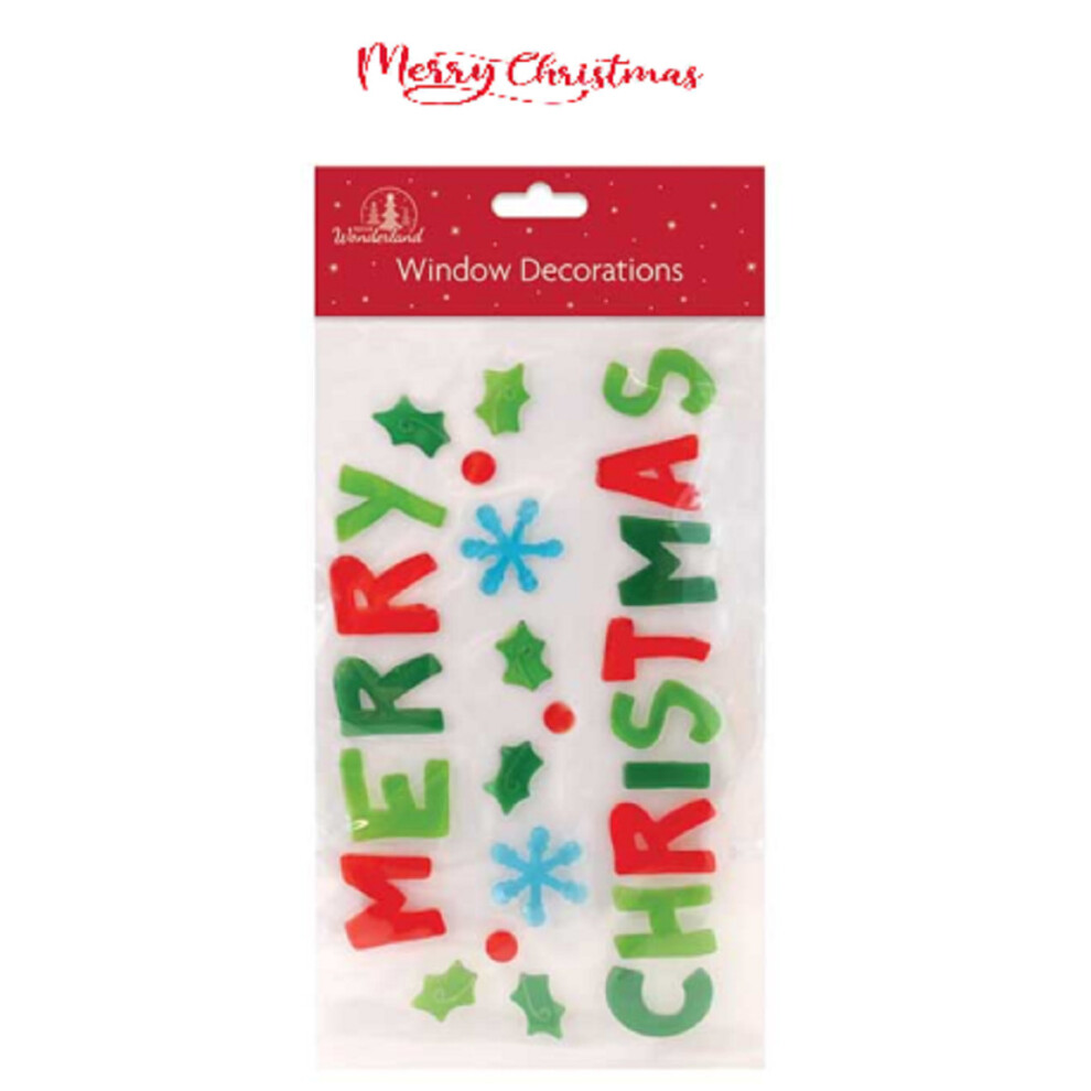 Srv Hub (Merry Christmas) Srv Hub®️ Christmas Window Gel Sticker Sheets