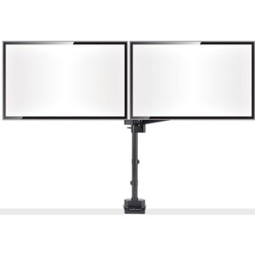 StarTech.com Supporto per Scrivania per 2 Schermi - StarTech - ARMDUALPIVOT - Altezza regolabile - Alluminio - Nero opaco 2