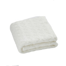 Ancoree White Diamond Throw Blanket for Winter, Knitted Geometric Throws, Soft and Breathable, Solid Color Travel Blanket for Sofa Bed Chair