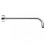 WALL ROUND CHROME EFFECT STAINLESS STEEL SHOWER ARM 2
