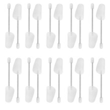 10 Pairs Plastic Shoe Trees with Spiral Springs - Maintains Shape & Prolongs Shoe Life, Fits Most Sizes, Travel-Friendly
