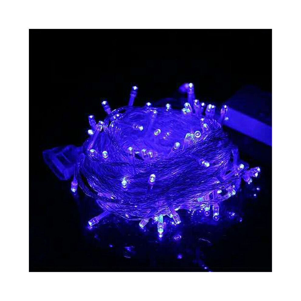 () 10M 100Leds String Fairy Lights Christmas Tree Xmas Party Wedding Lamp Eu Blue/Light
