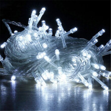 (Cool White) 10M 100LEDs String Fairy Lights Christmas Tree Light Xmas Party Wedding Lamp EU