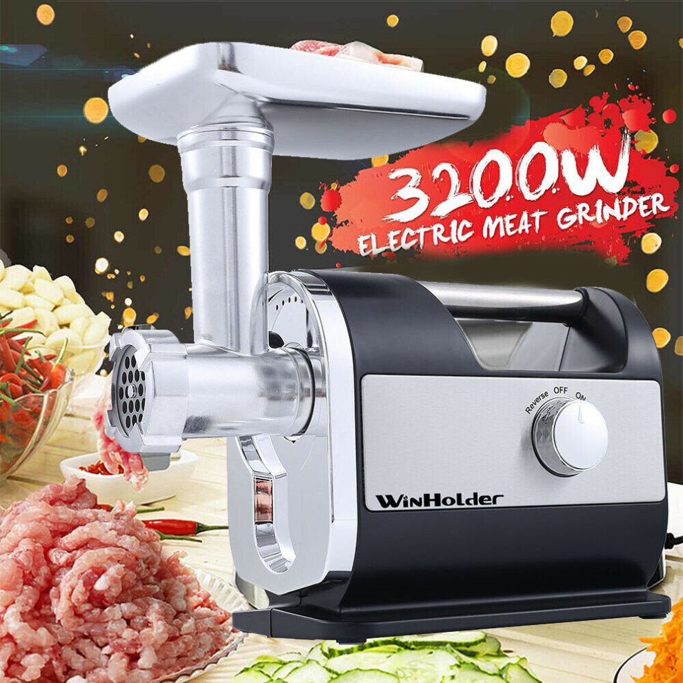 3200W Heavy Duty Electric Meat Grinder Sausage Maker Mincer Stuffer
