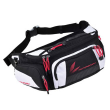 (White) RS TAICHI Japanese-Style RSB 267 Knight Package Motorcycle Running Waist Bag