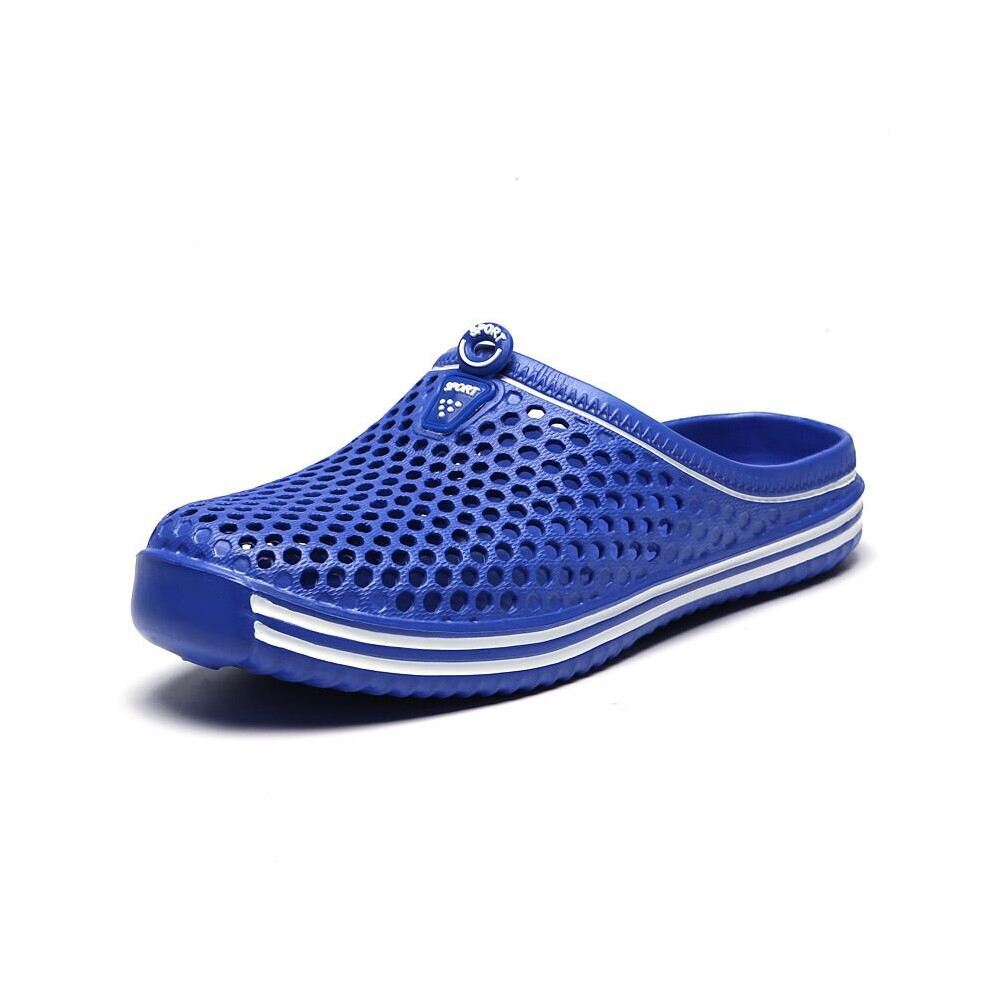 (Blue, EU39) Summer Fashion Men and Women Garden Clogs Shoes Non-slip Slippers Beach Sandals