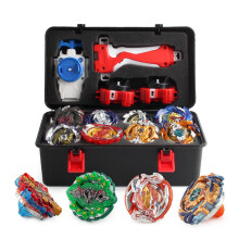 Beyblade Burst Evolution Arena Starter with Grip Launcher - 12-Piece Battle Set (3 Launchers, 12 Gyros)