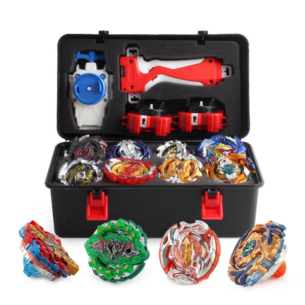 Beyblade Burst Evolution Arena Starter with Grip Launcher - 12-Piece Battle Set (3 Launchers, 12 Gyros)