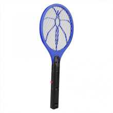 (Blue) Electric Fly Mosquito Swatter Battery Power Bug Zapper Racket Insects Killer