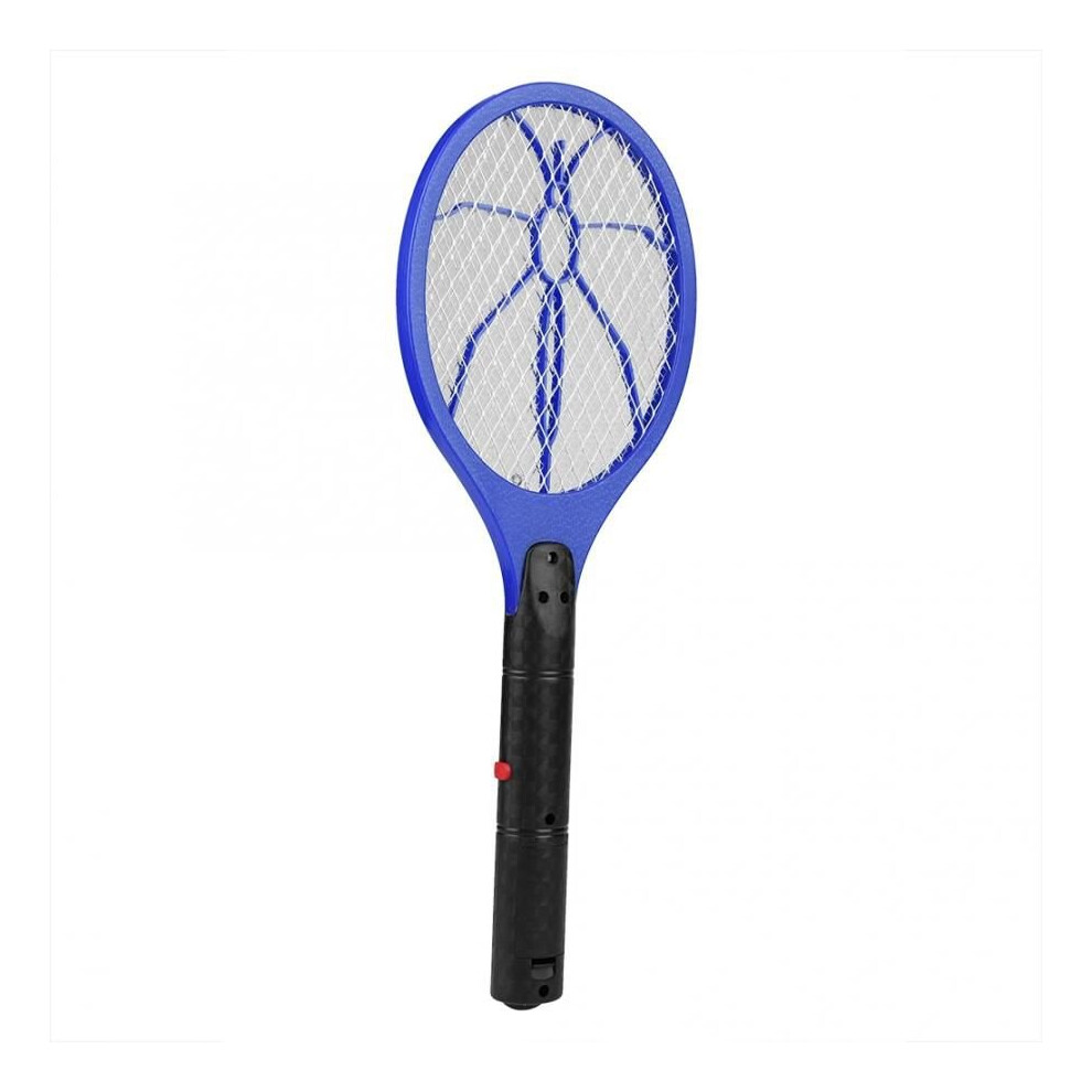 (Blue) Electric Fly Mosquito Swatter Battery Power Bug Zapper Racket Insects Killer