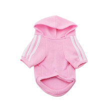 (PINK, L) Pet Dog's Hoodie Hooded Sweatshirt Jumper Winter Warm Clothes Coat Puppy Apparel