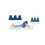 (Blue) E-Roll Leg Positioner - Medium Leg Positioning Aid 2