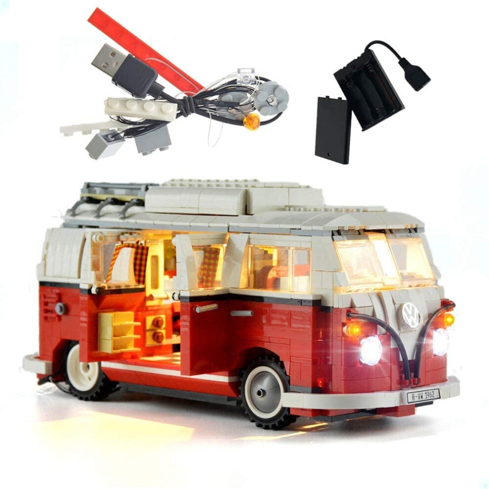 LED Lighting Kit Compatible with Lego 10220 Volkswagen T1 Camper Van for Christmas/Birthday Gifts (Not Include The Building Blocks Model)